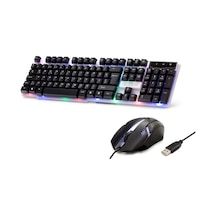 Lb Kablolu Oyuncu Klavye Mouse Set Led Q Siyah H837q