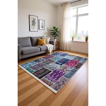 Blghome Dokuma Tabanlı Dijital Baskı Halı Blg3804 Gri