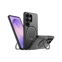 Mag-forge Samsung Galaxy S26 Ultra İçin Kılıf 360 Dönebilen Standlı Magsafe İle Uyumlu S26 Ultra Koruyucu Güçlü Manyetikli Pc+tpu Darbelere Dayanıklı Samsung S26 Ultra Kılıf Siyah