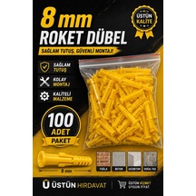Üstün 8mm Roket Dubel 100adet