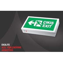 Arsel Ekolite Ae-6113-l Acil Çıkış Yönlendirme Armatürü Kesintide 180 Dak. Yanan 20xf Led Diğer