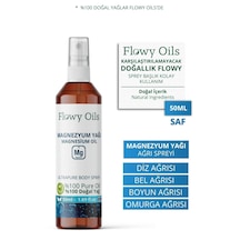 Flowy Oils Saf Magnezyum Yağı Doğal Bitkisel Sprey Masaj Yağı 50 ML