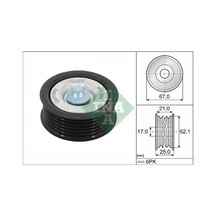 Ina 532062910 Kayış Gergi Rulmanı Kanallı W204 0714 S204 0714 C204 11 W211 0608 W212 09 15 S212 09 16 C207 10 16 W221 0613 R230 0811 Gatt36438