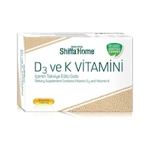 Shiffa Home D3 ve K2 Vitamini 1300 MG Softjel