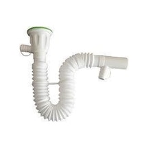 Körüklü Lavabo / Mutfak Eviye Gider Sifonu Çift Çıkışlı