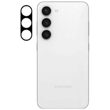 Noktaks - Samsung Galaxy Uyumlu Galaxy S23 Plus - 3d Kamera Camı - Siyah