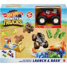 Monster Trucks Fırlat ve Çarpış Oyun Seti Gvk08-