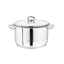 Safinox Flavia Çelik Derin Tencere 22x14 Cm-5.30 Litre Gri
