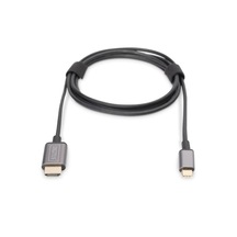 Digitus Usb-c &lt -&gt Hdmı Görüntü Adaptör Kablosu, Uhd 4k/30hz, 1.8 Metre, Siyah Renk, Metal Gövde&lt Br&gt Digitus Usb-c &lt -&gt Hdmı Video Ada