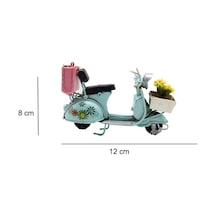 Kenpazar Dekoratif Metal Scooter Önü Sepetli