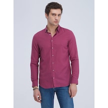 Kip Regular Fit Uzun Kollu Mürdüm Erkek Gömlek Gm 4603 001