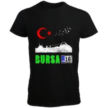 Bursa Şehir,Türkiye,Türkiye Bayrağı. Erkek Tişört (535453403)