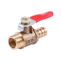 Ulzyvf 2x 10mm X 1/4 Inç Pt Erkek Dişli Kol Bağlantı Kolu Kolu Hortum Diken Pirinç Küresel Vana