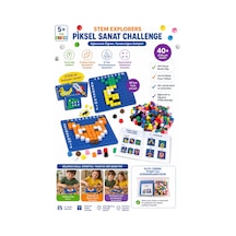 Stem Piksel Kodlama Seti 402 Parça Eğitici Zeka Oyunu Mozaik Puzzle Algoritma Geliştirici Oyuncak 5+
