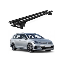 Volkswagen Golf 2014 Ve Sonrası Uyumlu Siyah Ara Atkı Port Bagaj Tavan Barı