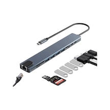 Lexroo Cr20 10in1 Mac-book Thunderbolt 3 Uyumlu Adaptör Çevirici Hub Type-c'den 4k30hz Hdmı, Usb 3.0