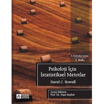Psikoloji İçin İstatistiksel Metotlar- Pegem Akademi Yayıncılık