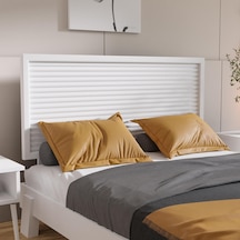 Ebruli Model Beyaz Renk Çam Ahşap Karyola Ve İki Komodin Set Dikey -290 120 x 200