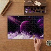 Nebulalı Gezegen Tasarımı 240 Parça Ahşap Puzzle Ahşap Kutuda Mpy60011