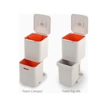 Iw7 Öko Eco Çöp Torbası, Geri Dönüştürülmüş Plastik, İpli Mutfak Atık Torbası, Ekstra Güçlü, 20 Adet, 20 Litre Hacim, Gri
