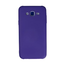 Samsung Uyumlu Galaxy J7 Uyumlu Kılıf Nano İçi Kadife Silikon - Mor