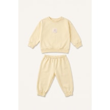 Defacto %100 Pamuk Regular Fıt Bisiklet Yaka Baskılı Üst Lastikli Paça Alt 2li Pijama Takımı Kız Bebek I2908a526auyl240 Sarı-yl240