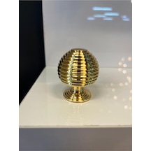 Neck Metal Düğme Kulp Çap 34mm Altın Dolap Kapak Modern Çekmece Mobilya Kulbu Tv Ünite