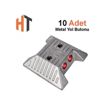 Metal Cam Kedi Gözü Yol Butonu Seti 12 X 12 X 2,8 Cm