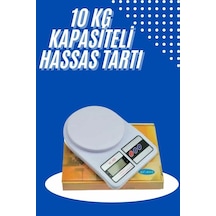 Mey İthalat Yeni Nesil Taşınabilir Dijital Hassas Mutfak Tartısı Mutfak Terazisi Hassas Ölçüm 10 Kg Renkli