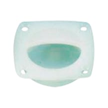 Finger Flush Pull, Ø44mm, 57x57mm, Plastic, White