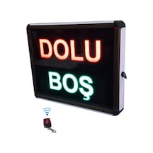 Sanec Kumandalı Ledli Dolu Boş Yazısı 26 x 20 CM