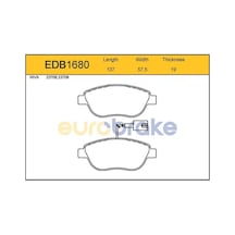 EUROBRAKE EDB1680 Ön Balata Doblo 1.3-1.9 Jtd 07 G.Punto 1.3 Mjt 05 Stilo 05 Linea 07 Bravo 07 215Mm İkaz Kablolu Gdb1655-Fdb1467W-Lp1721