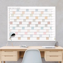 2027 Yıllık Planlayıcı Duvar Takvimi, Planlayıcı Takvim, Yatay Poster Planlayıcı Takvim