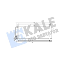 Kale 389100 Klima Radyatörü Kondanser - Fiat Grande Punto 2008- 1.6 D Multijet Dizel 1850158 - 93168140 - 1850168 - 55700408 - 51826520 - 50526515 - 1850277 - 95514601 - 13310104 - 51822958 - 71772980