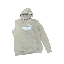 Puma Ess Logo Hoodie Fl Bej Kadın Sweatshırt