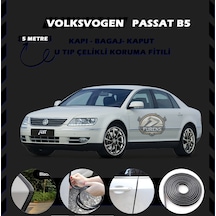 Volksvogen Passat B5 Oto Araç Kapı Koruma Fitili 5metre Parlak Siyah Renk