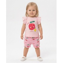 S-Mall Caramell Bebek Takımı - 2 Li - Tkk7048 - Fresh - Pembe Sarı