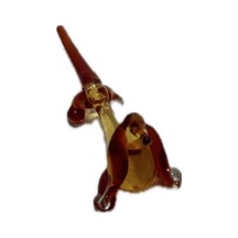 El Yapımı Mini Murano Cam Köpek Biblo A153-01
