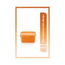 Tupperware Kare Buzdolabı Saklama Kabı 500ml Mango Turuncu