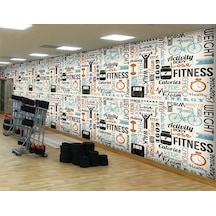 Spor Salonları İçin Özel Tasarım Duvar Kağıdı (397457307)