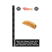 Özel Seri Ahşap Tarak 20'li Paket Sunum Ürünü Özel Gün Detayları Davet Hatırası