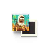 Bayek Of Siwa - 9x9 Cm Baskılı Kare Buzdolap Magneti