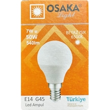 1 Adet Osaka 7w 50w Beyaz Işık E14 Duylu İnce Duy Led Mini Ampul