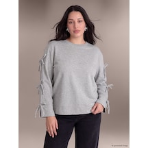 Lcw Curve Gri Büyük Beden Kadın Sweatshirt Diğer
