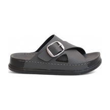 2155 Tokalı Tam Anatomik Tabanlı Günlük,umre Ve Hac İçin Uyumlu Erkek Terlik Füme