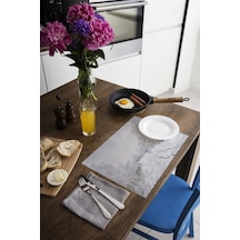 Dekoratif Baskılı Keçe Amerikan Servisi, Supla 2'Li Servis Takım  -391 Çok Renkli