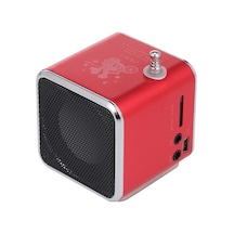Besthome1 Küçük Boy Taşınabilir Hoparlör - Tf/usb Destekli - Fm Radyo - Kırmızı, Hd Ses