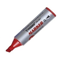 Permanent Markör Marker Kesik Uçlu Koli Kalemi Kırmızı 7 mm Mr-60