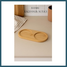 Bezos Bambu Yağdanlık Altlığı Çift Yuvalı 9x19 Cm Ob Çok Renkli
