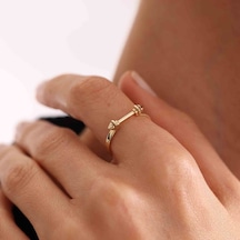 Altın Halter Yüzük T12882 Renkli
